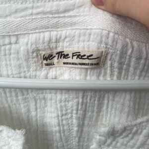 Free People White Flowy Tunic